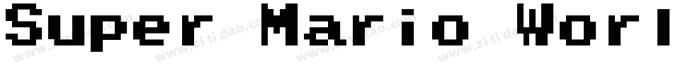 Super Mario World Mario字体转换